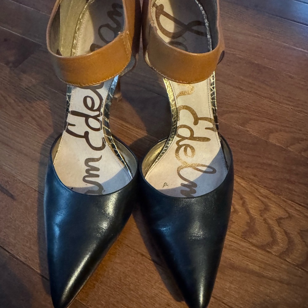 Sam Edelman Black and Brown Heels - Picture 5 of 8